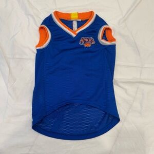 NWOT Pets First New York Knicks NBA Dog Jersey Large Blue Mesh Pet Basketball